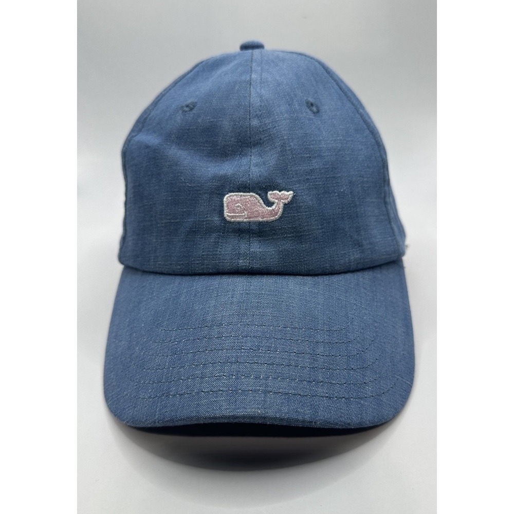 Vineyard Vines‎ Blue Hat Adult one size strap-back Blue Logo Embroidered